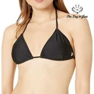 Volcom Triangle Halter Bikini Top Size 12W